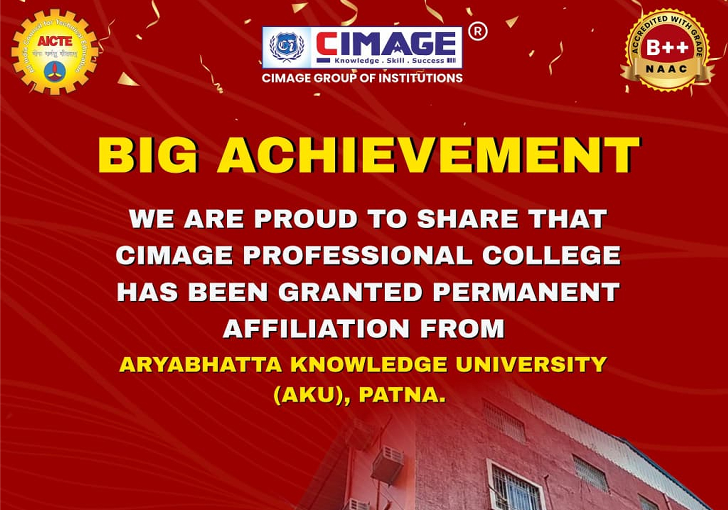 CIMAGE Professional College Permanent Affiliation with AKU