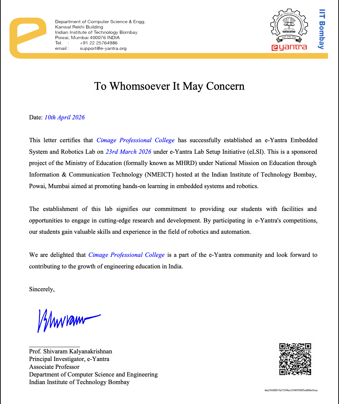 E-Yantra · IIT Bombay