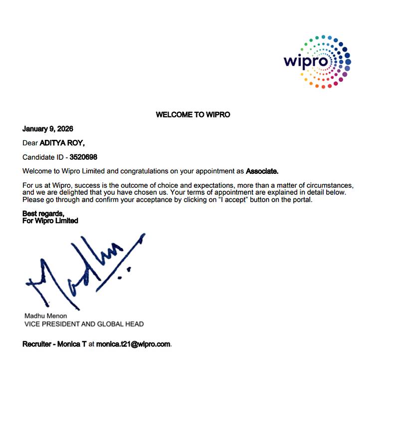 Offer letter