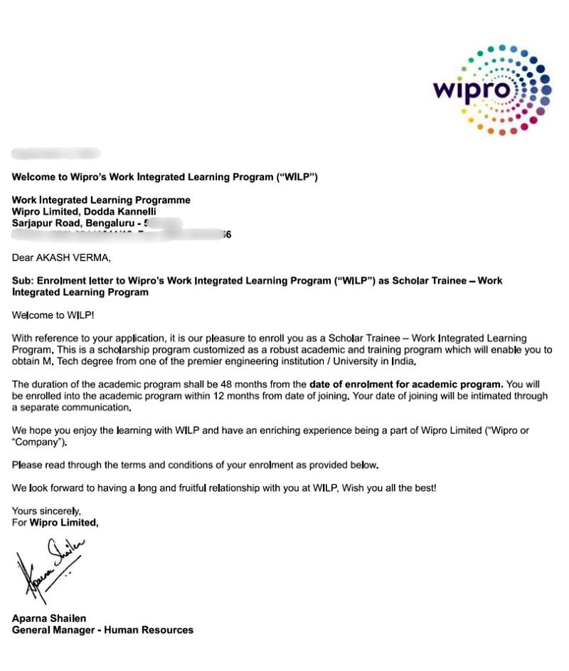 Offer letter