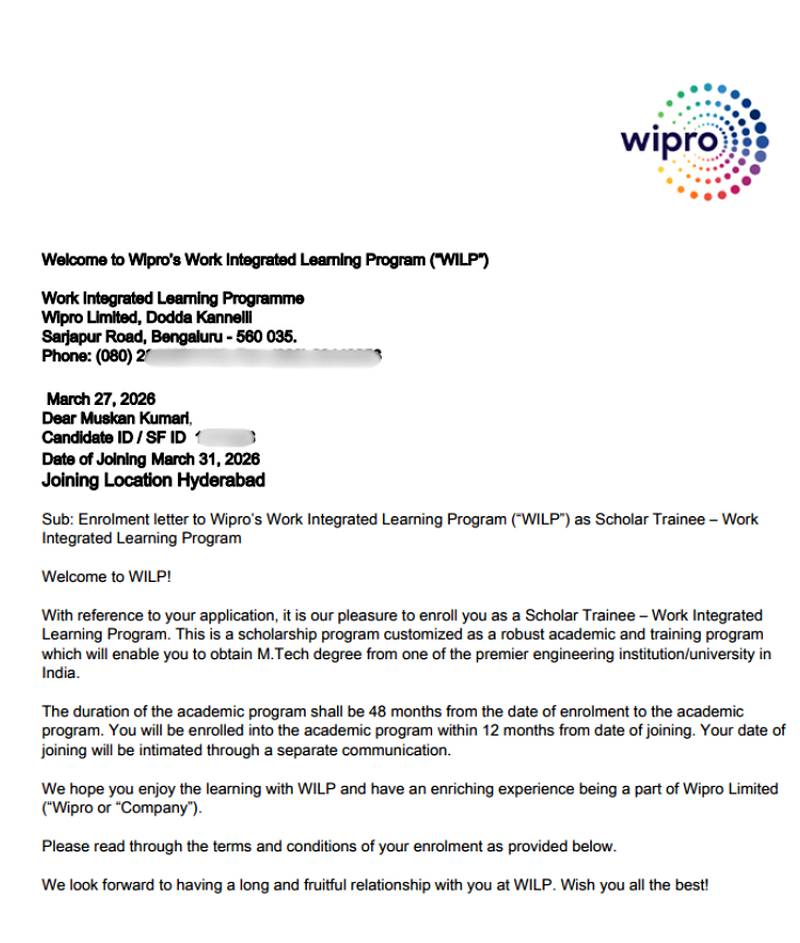 Offer letter