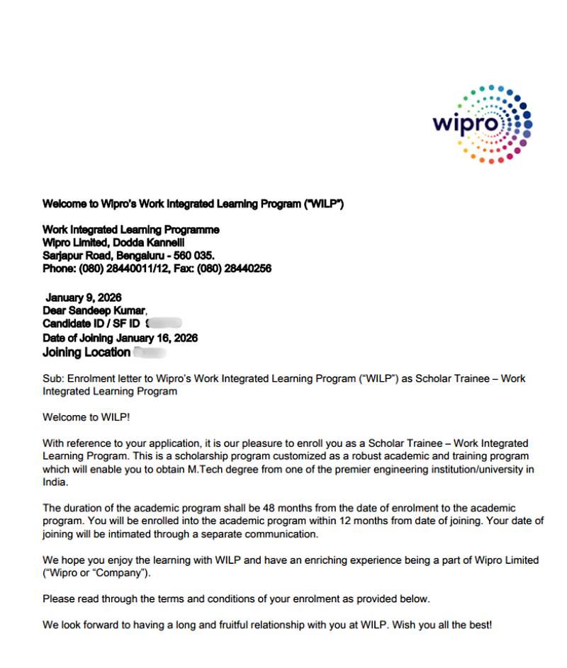 Offer letter