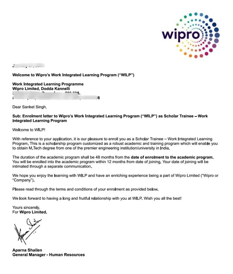 Offer letter