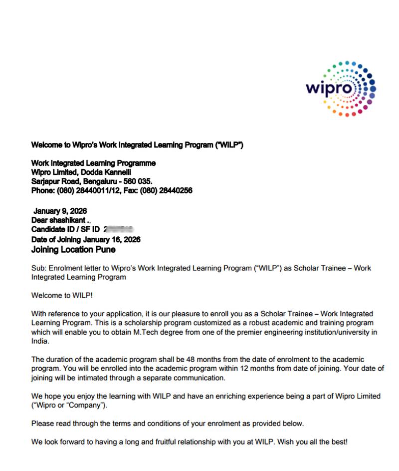 Offer letter