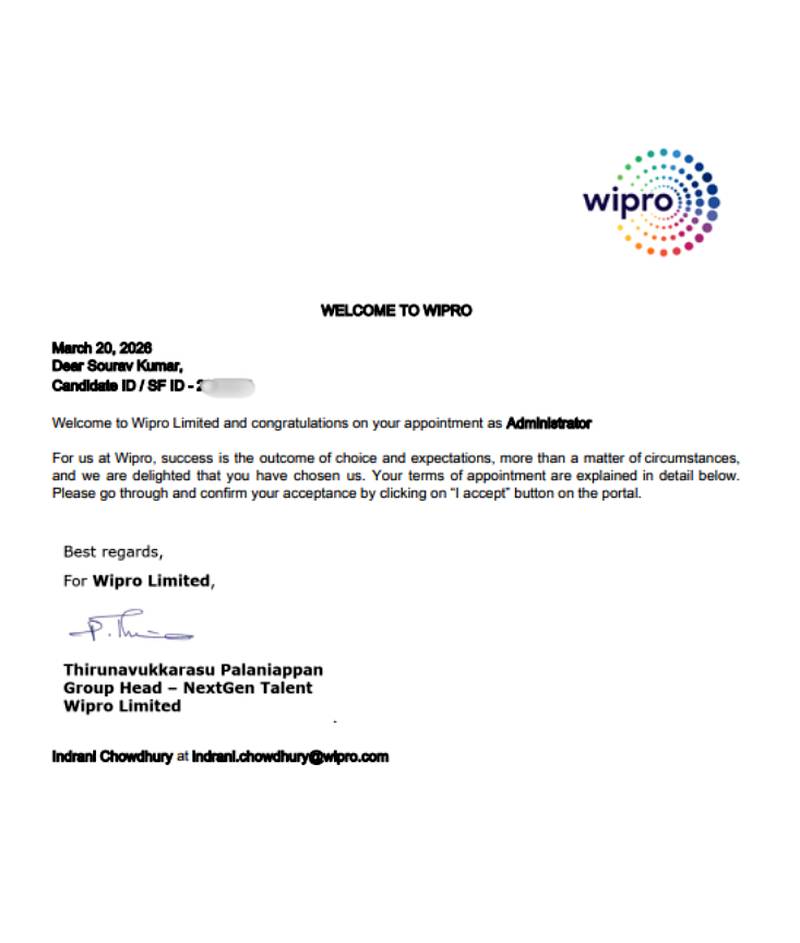 Offer letter
